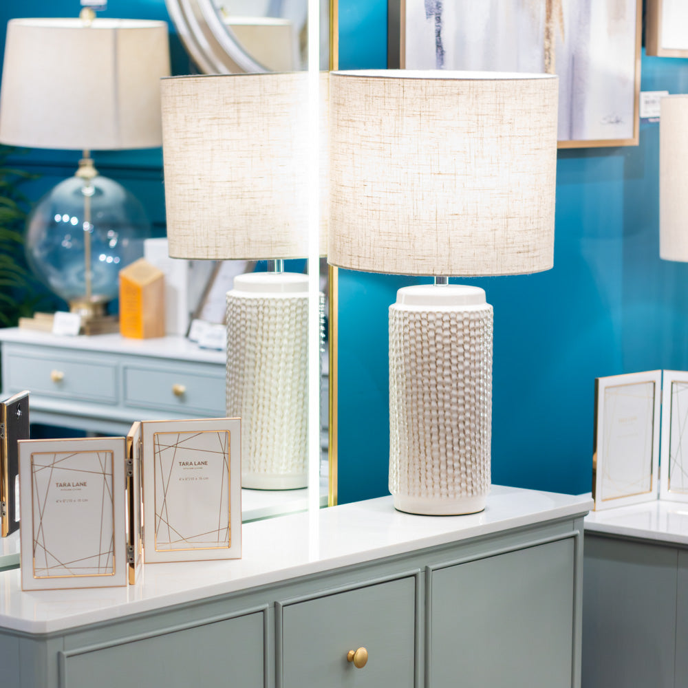 Hazel Table Lamp Cream 60cm