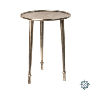 Everly Side Table | Antique Silver