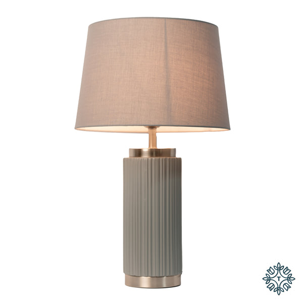 Lacey Table Lamp Grey/Silver