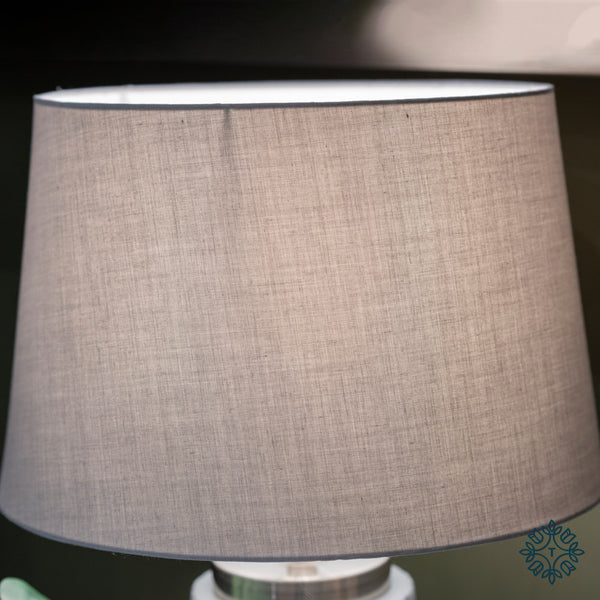 Lacey Table Lamp Grey/Silver
