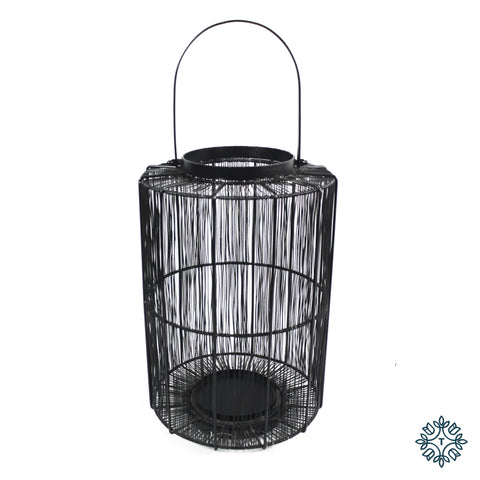 Meera Wire Lantern Black Large