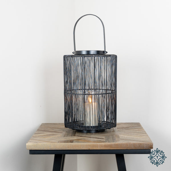 Meera Wire Lantern Black Large