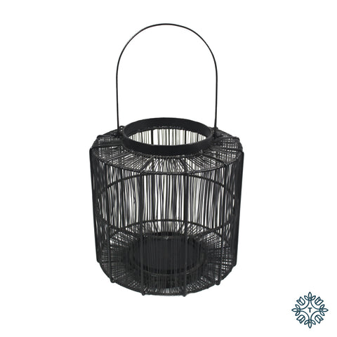 Meera Wire Lantern | Black | Medium
