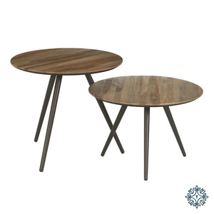 Tripoli S/2 Accent Tables Teak