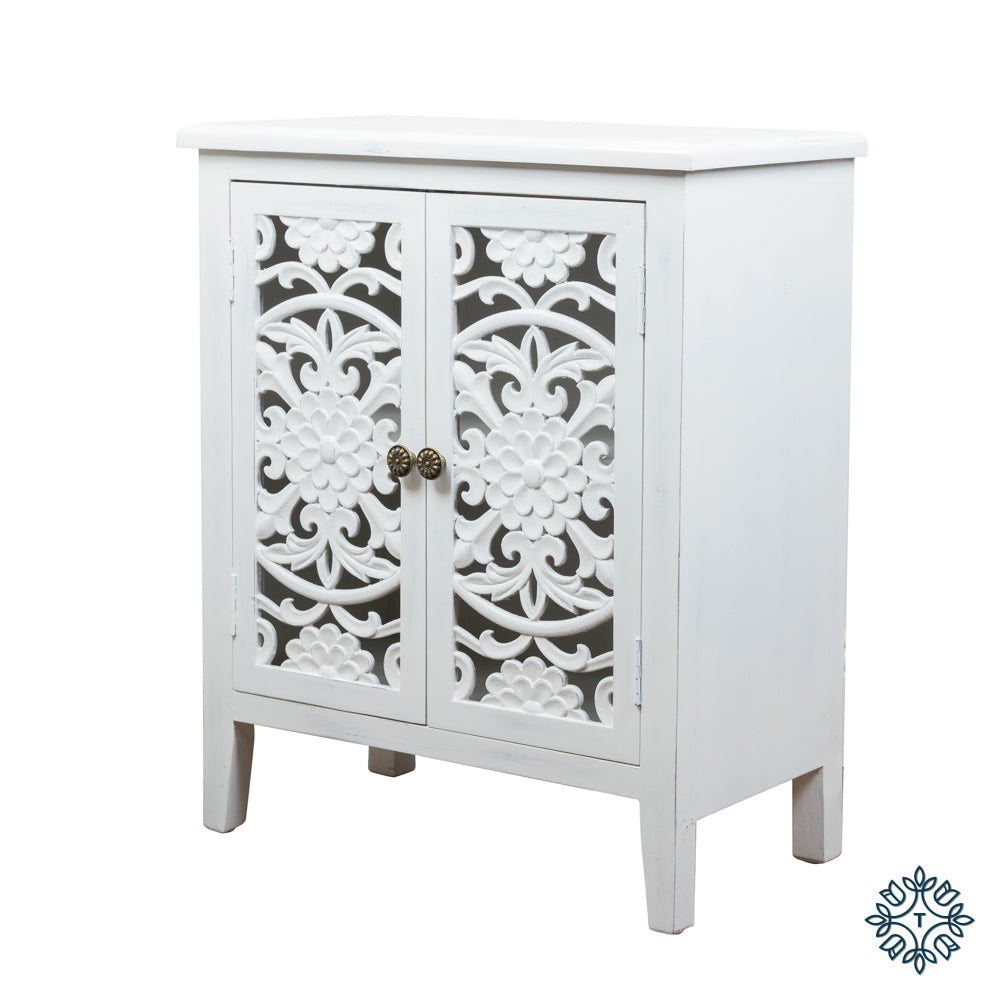 Jessie 2 Door Cabinet White