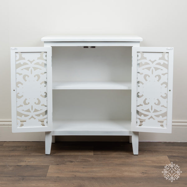 Jessie 2 Door Cabinet White