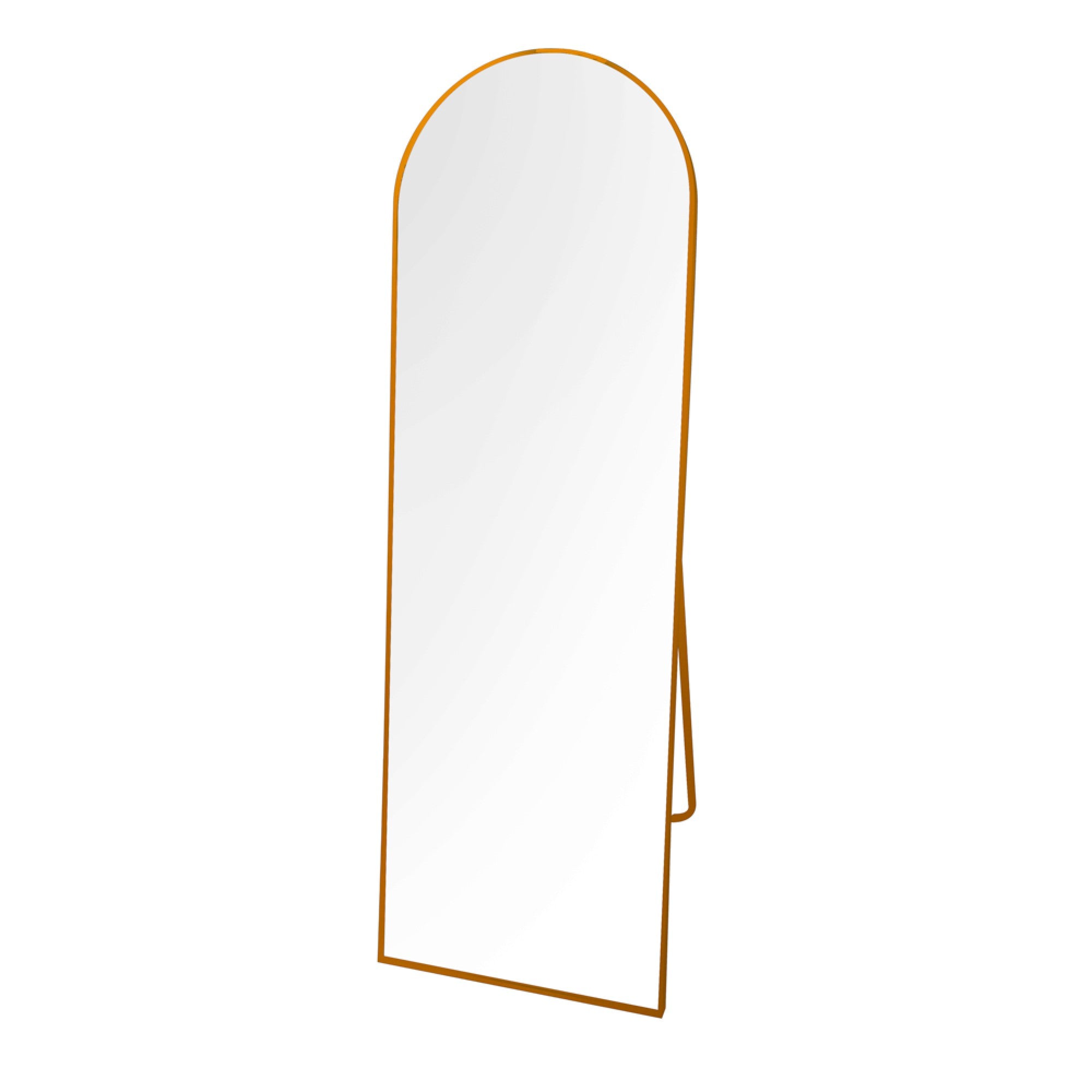 Modena Floor Standing Mirror Gold 160cm