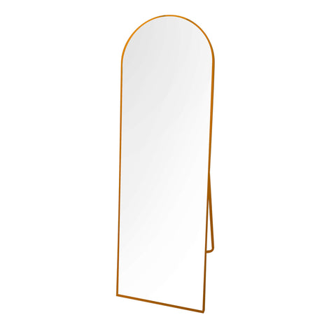 Modena Floor Standing Mirror Gold 160cm