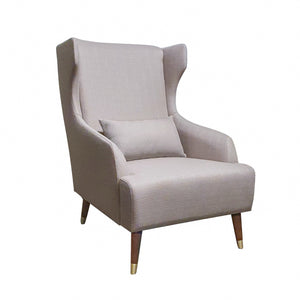 Lauren High Back Chair W Cushion Grey