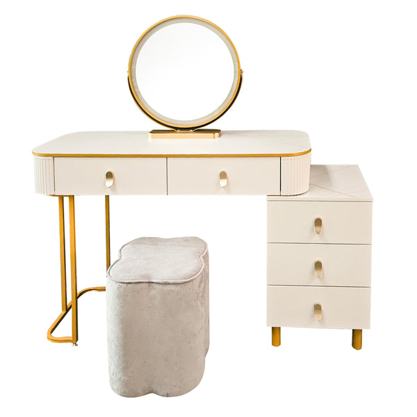 Nadia Dressing Table Set | White