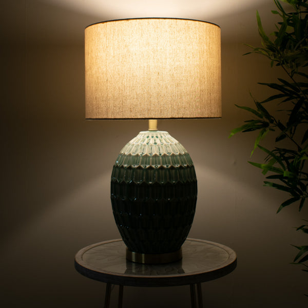 Gemma Ceramic Lamp |nAqua