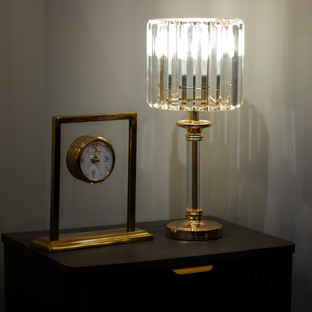 Imogen Glass Lamp | Gold 40cm