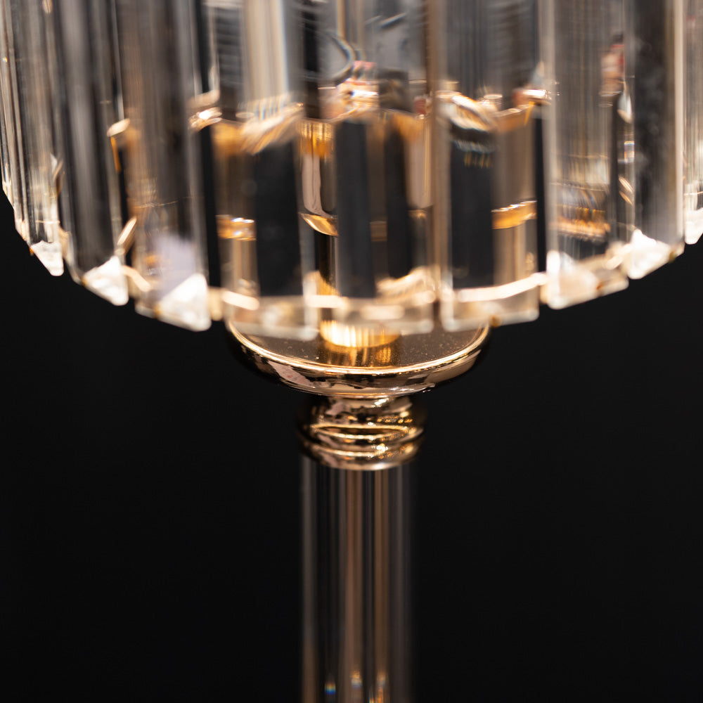 Imogen Glass Lamp | Gold 40cm