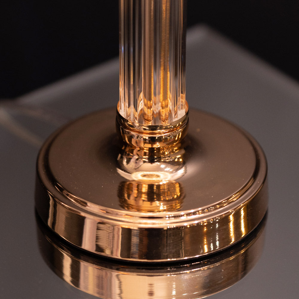 Imogen Glass Lamp | Gold 40cm