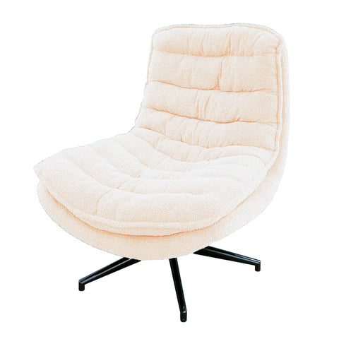 Yasmine | Swivel Accent Chair | Bouclé Beige