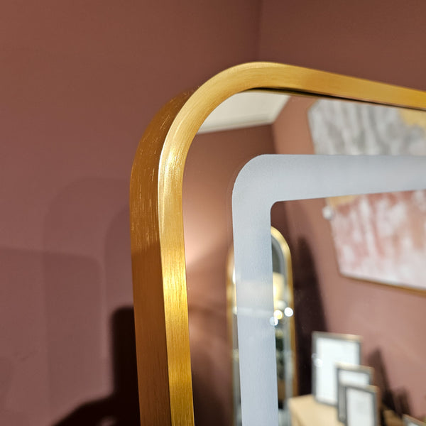 Modena | LED Cheval Mirror Gold | 160x50 cm