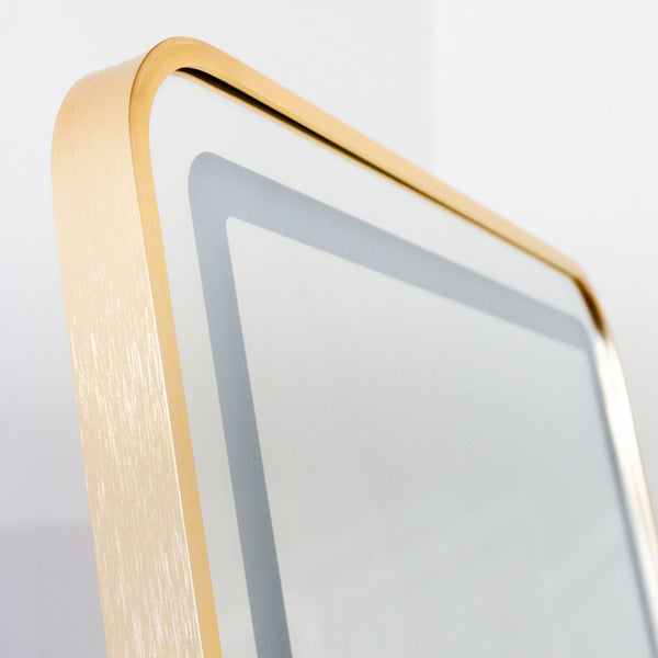 Modena | LED Cheval Mirror Gold | 160x50 cm