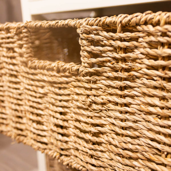 Reno | Natural & White 1 Drawer 2 Basket Unit