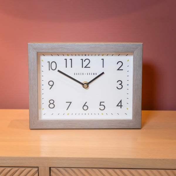 Baker & Brown Mantle Clock Limestone