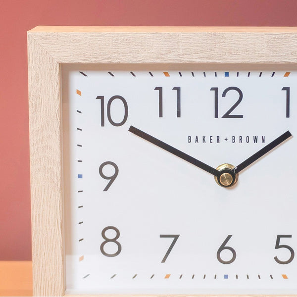 Baker & Brown Mantle Clock Oak