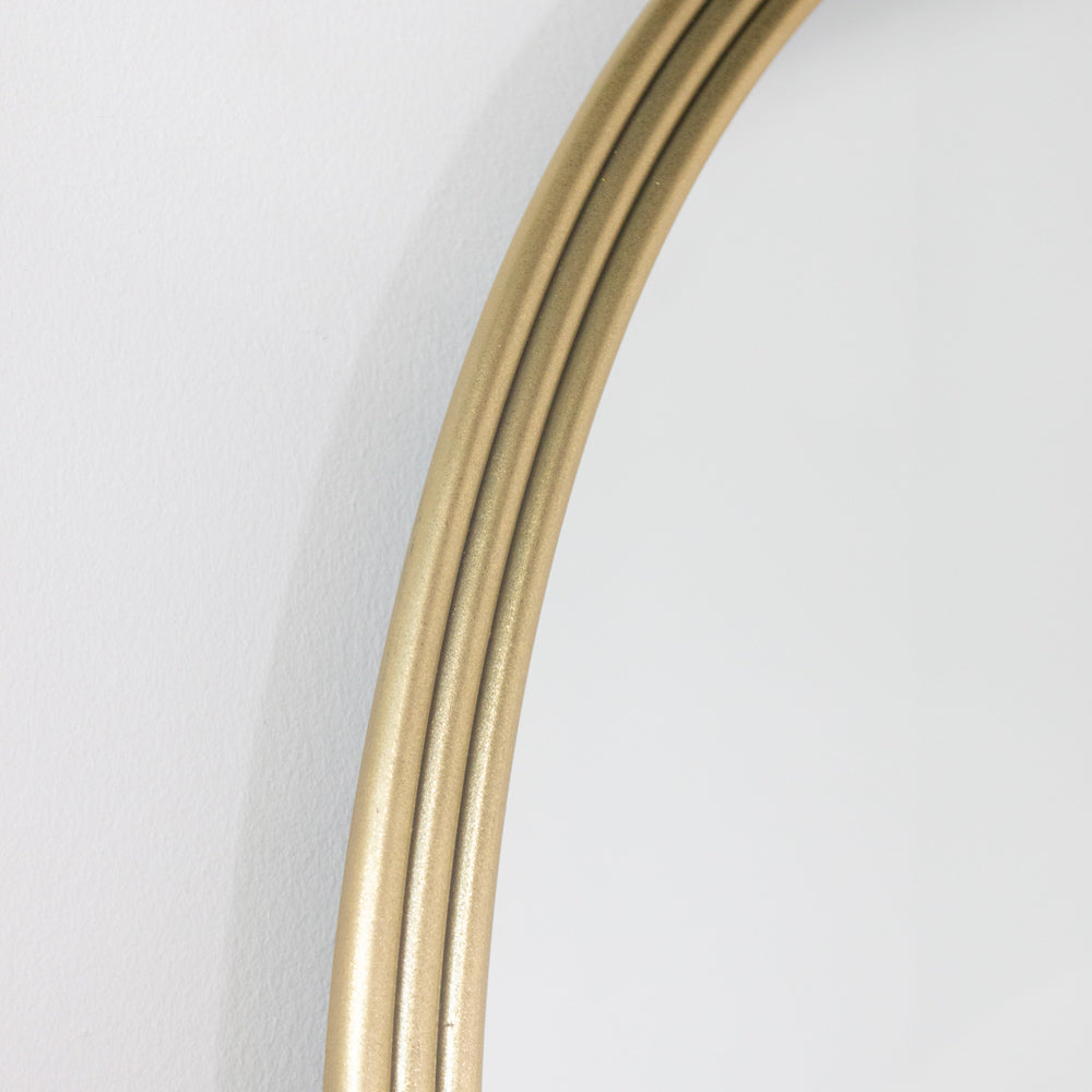 Odessa Round Mirror Gold 90cm