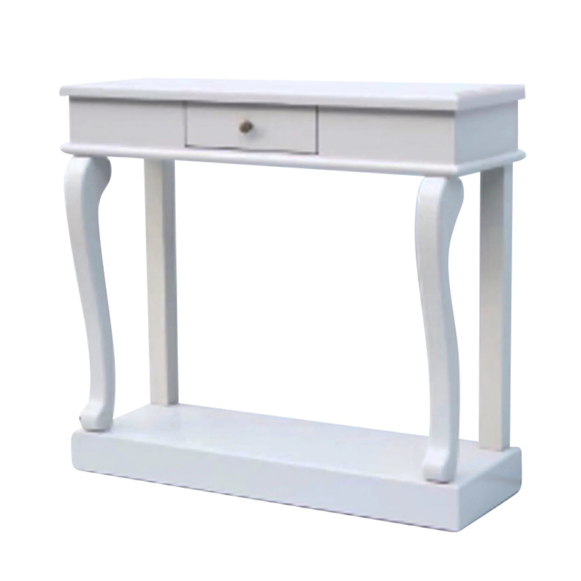 Scroll Grey 90cm Console Table W/Drawer