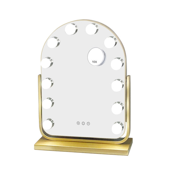 Hollywood Bulb Arch Vanity Mirror Gold 40X30cm