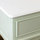 Monroe 1 Drawer Accent Table W Marble Top Sage