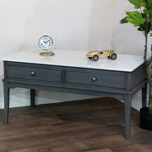 Monroe Coffee Table with Marble Top | Russell