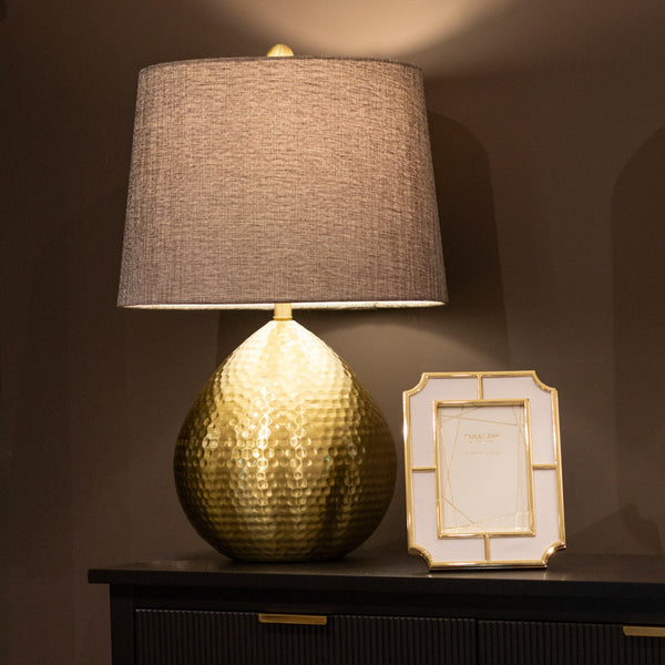 Zoe Hammered Table Lamp 56cm