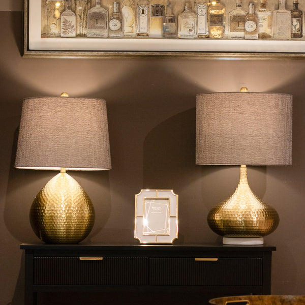 Zoe Hammered Table Lamp 56cm
