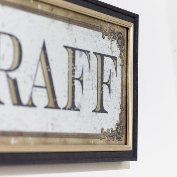 Mirror Sign No Riff Raff | 97x22cm
