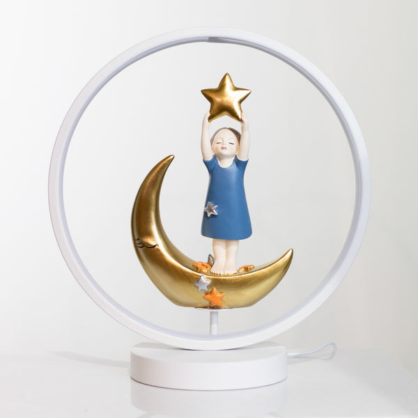 Star And Moon USB Lamp
