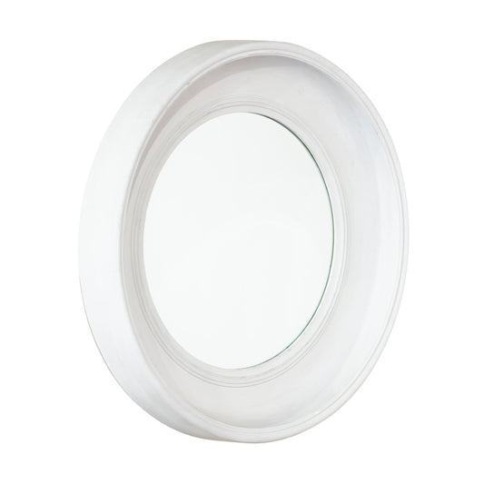Marcella Deep Round Mirror Oyster