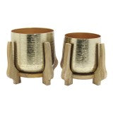 Chandra Planter With Mango Stand Gold Sml