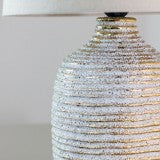 Tiana Ceramic Lamp Ridged 43cm