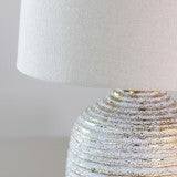 Tiana Ceramic Lamp Ridged 43cm