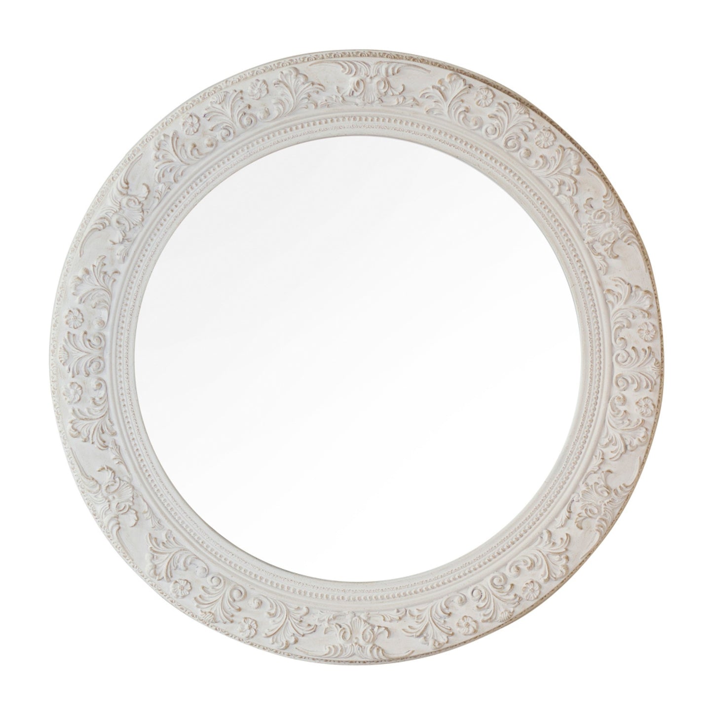 Yvette Round Mirror|Cream 90cm