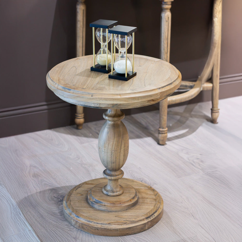Marwood Pillar Side Table Round