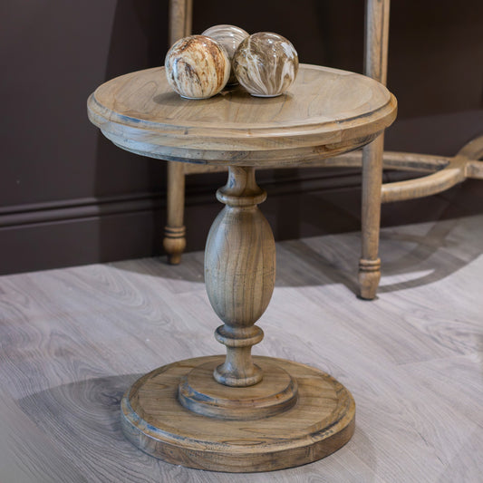 Marwood Pillar Side Table Round