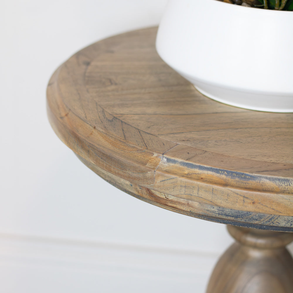 Marwood Pillar Side Table Round