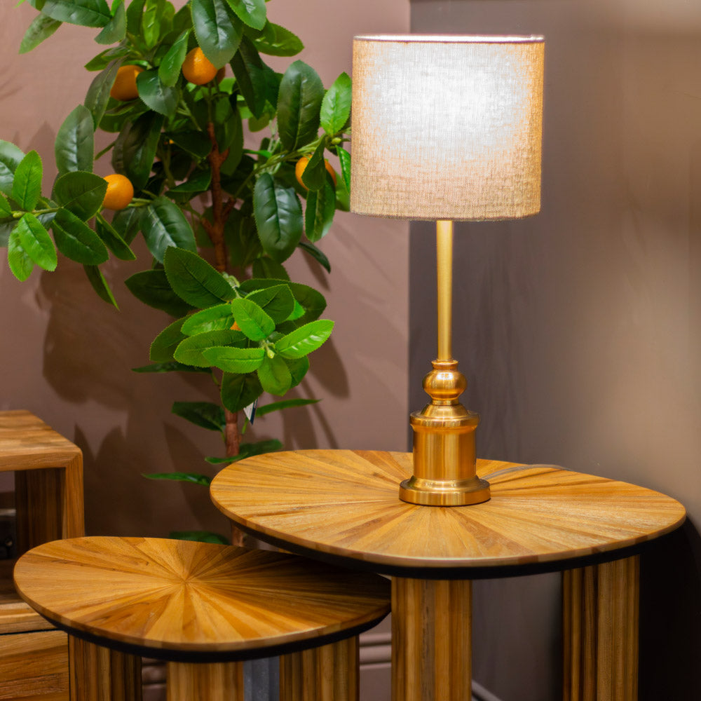 Ray S/2 Side Tables Ginger Teak