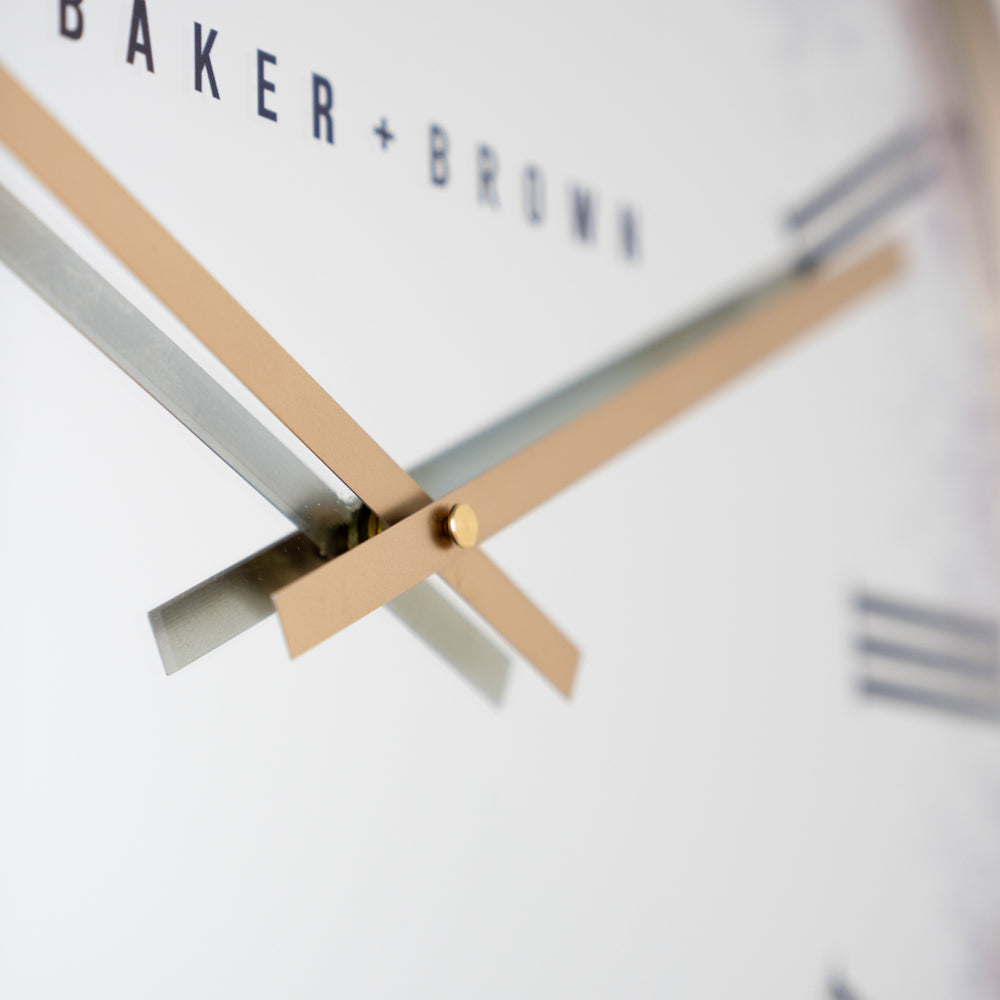 Murano Mirrored Wall Clock Gold | 50cm
