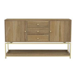 Beki 2 Door 3 Drawer Sideboard Natural Mango 120cm