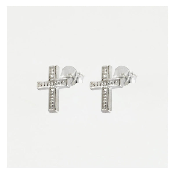 Crumble & Core | Boxed Dove Earrings on Cross Card