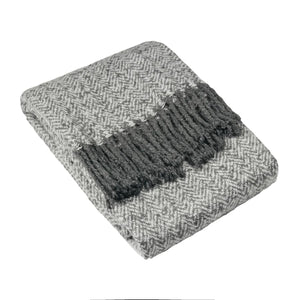 Weaver Herringbone Throw | Grey