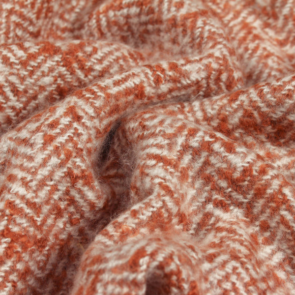 Weaver Herringbone Throw | Rust