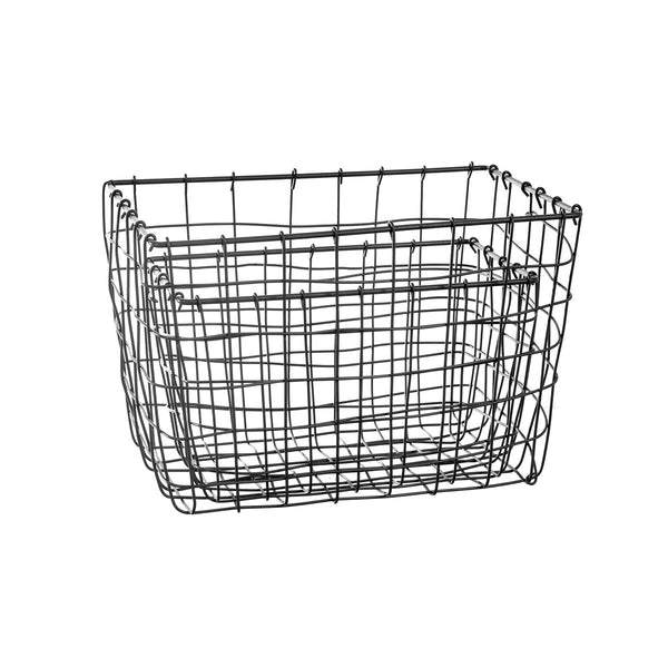 Industrial Wire Baskets Set Of 2