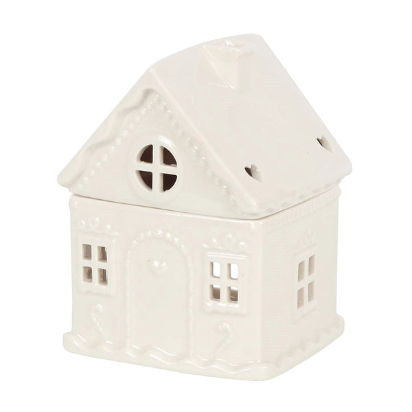 White Christmas Gingerbread House Wax Burner