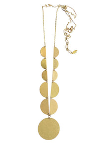 Aspects Of The Moon | Short Necklace | In Worn Gold